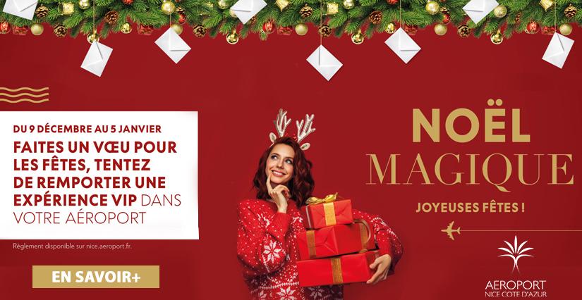 Noël magique à l'aéroport Nice Côte d'Azur Les animations de Noël à l'aéroport de Nice