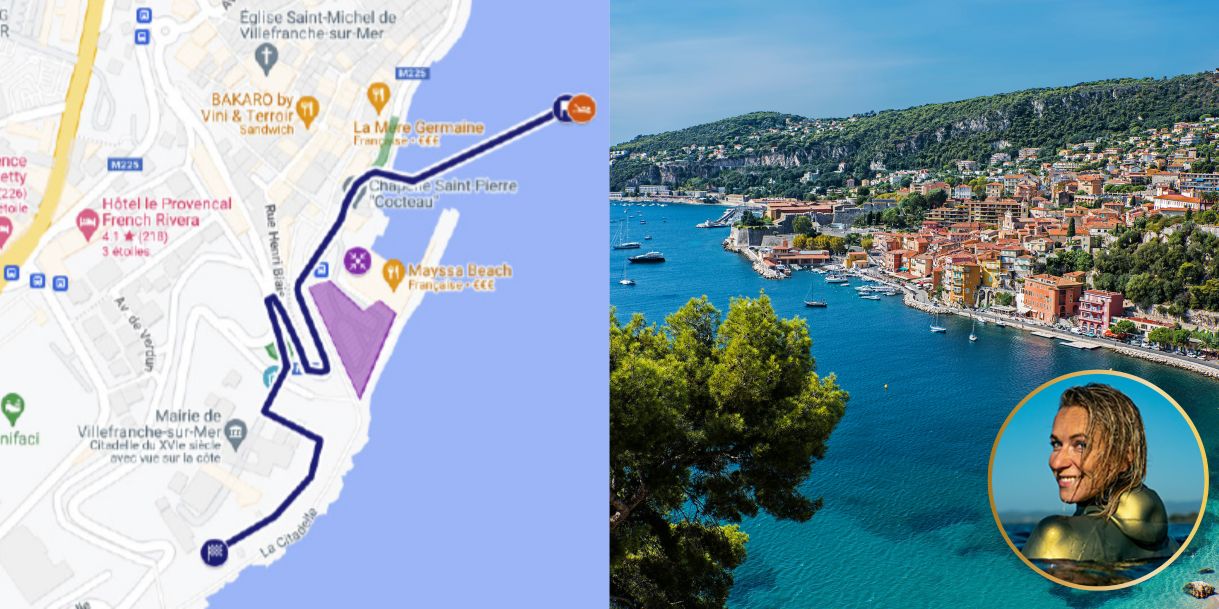 parcours de la flamme à villefranche-sur-mer Alice Modolo