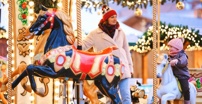 Manèges marchés de Noël