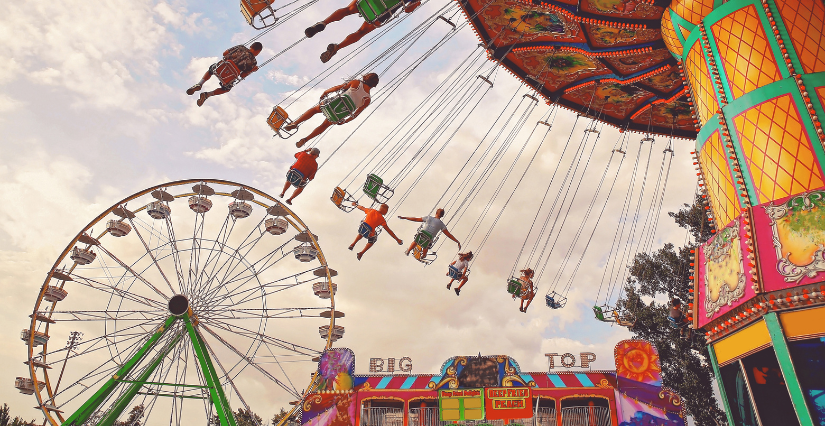 Fête foraine de la Côte d'Azur en famille