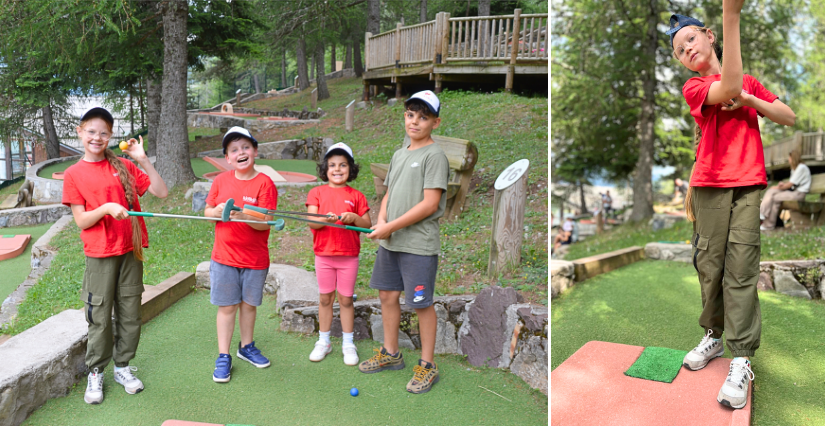 partie de mini golf à la Colmiane