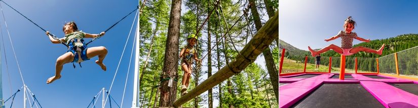 trampoline et accrobranche