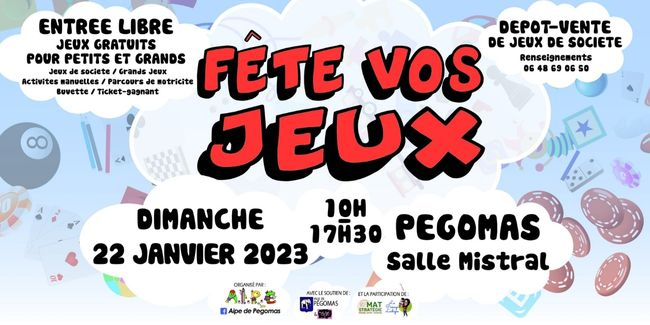 Fête vos jeux à Pégomas