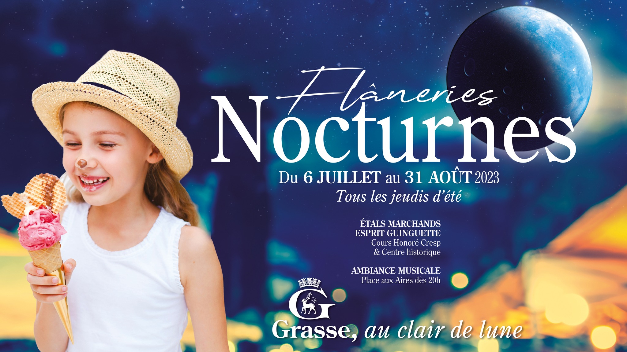 Les flaneries nocturnes à Grasse 