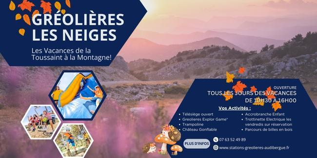 vacances en famille à la montagne Les animations des vacances de la Toussaint à Gréolières-les-Neiges