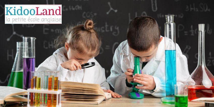 atelier scientifique pour les enfants kidooland angalis "Young Explorers Science Series" : des expériences scientifiques en anglais chez KIDOOLAND !