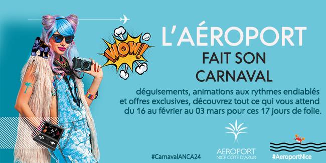 L'aéroport Nice Côte d'Azur fait son carnaval ! 