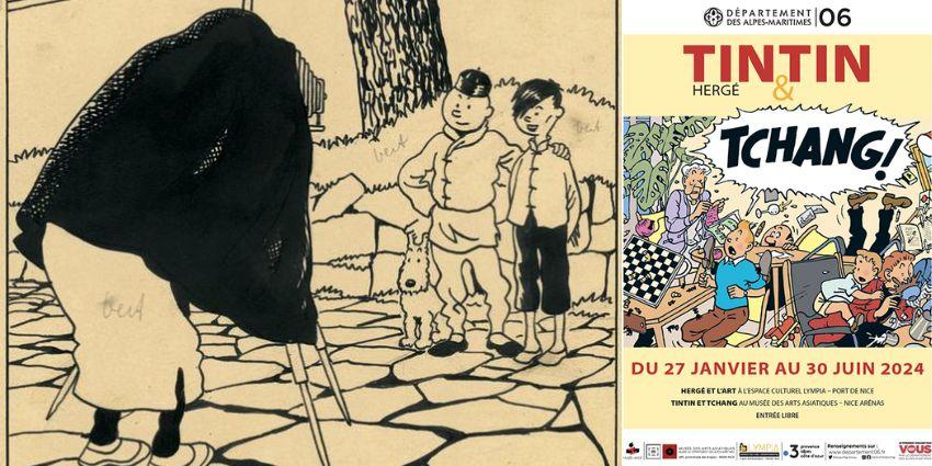 visite guidée exposition Tintin et Tchang musée des arts asiatiques Nice Visite guidée de l'exposition "Tintin et Tchang" au Musée des Arts Asiatiques de Nice