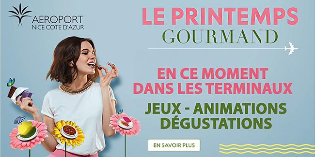 Animations "le printemps gourmand" à l'aéroport Nice Côte d'Azur