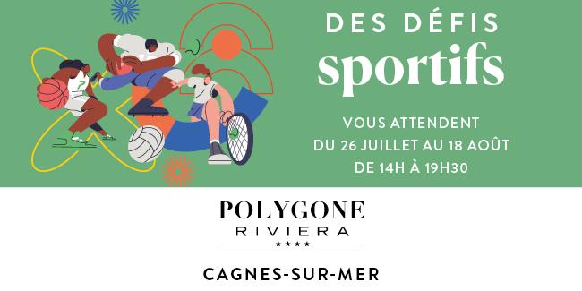 les animations de l'été polygone riviera cagnes-sur-mer Les défis sportifs et animations de l'été du Polygone Riviera