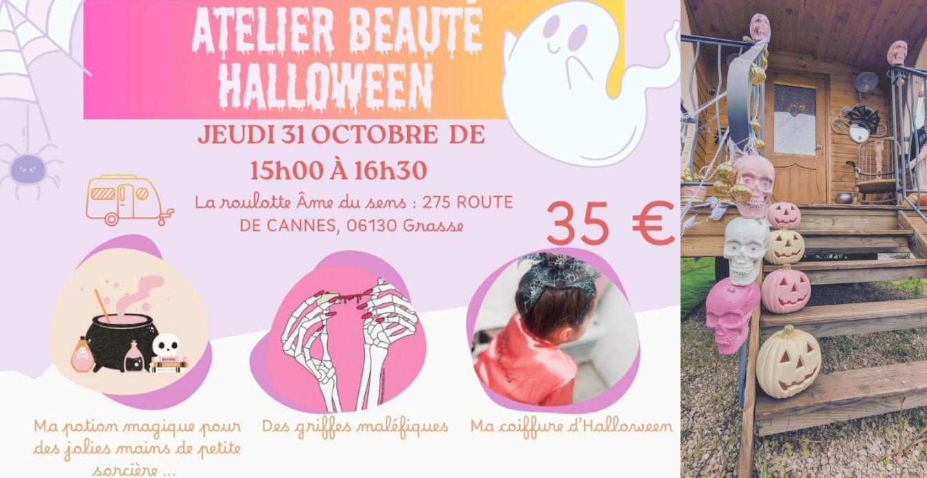 atelier beauté Halloween fille institut âme du sens atelier beauté Halloween fille institut âme du sens
