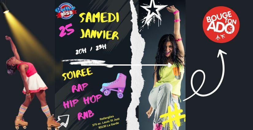 Soirée Rap, Hip-Hop, RNB sur la piste de Roller Gliss à la Garde