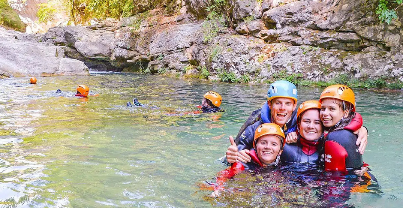 Canyoning en famille sur la Côte d'Azur avec Ailéments