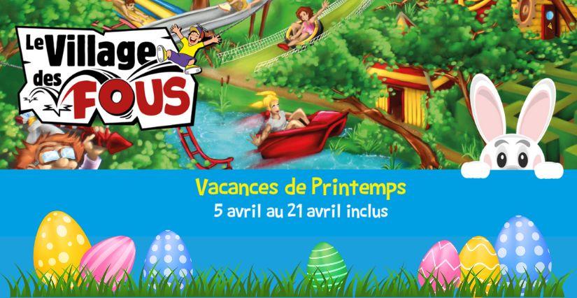 Lancer d'oeufs de Pâques, en famille au Village des Fous à Villeneuve-Loubet