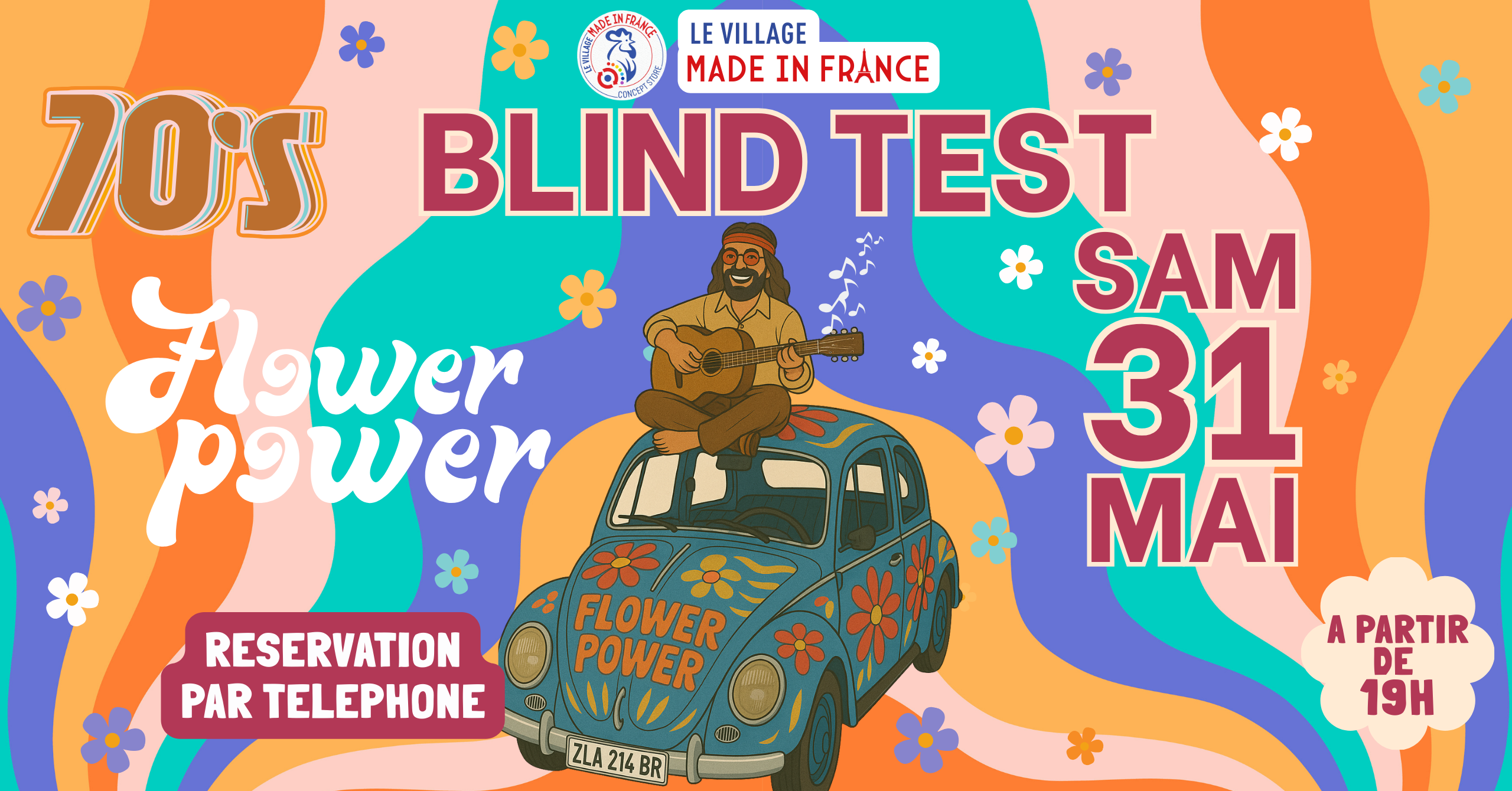 Village made in France Blind test BLINDTEST "seventies" au Village Made in France