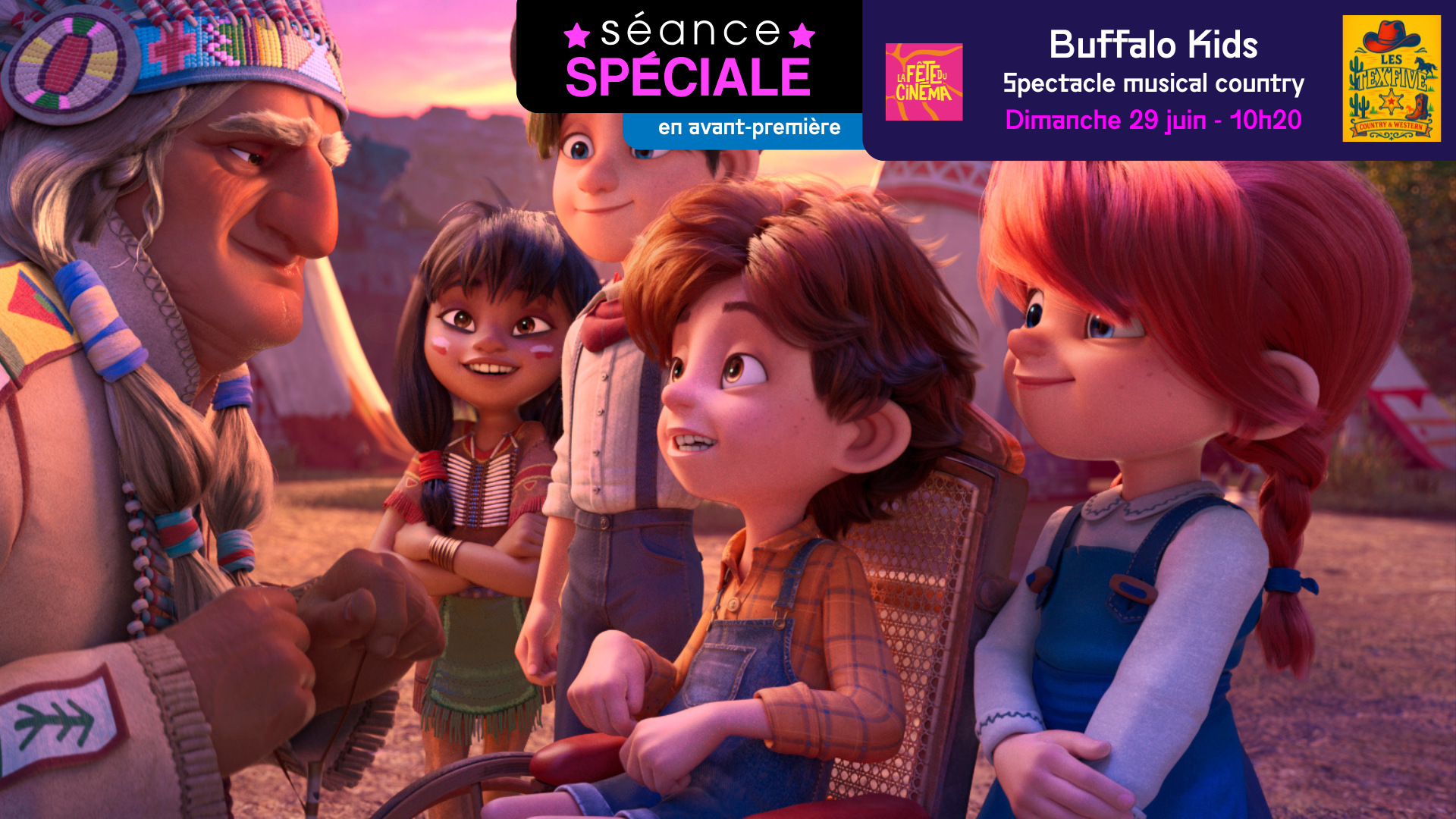 avant - première enfant Cineum Cannes Buffalo Kids Séance spéciale : Buffalo Kids au CINEUM Cannes