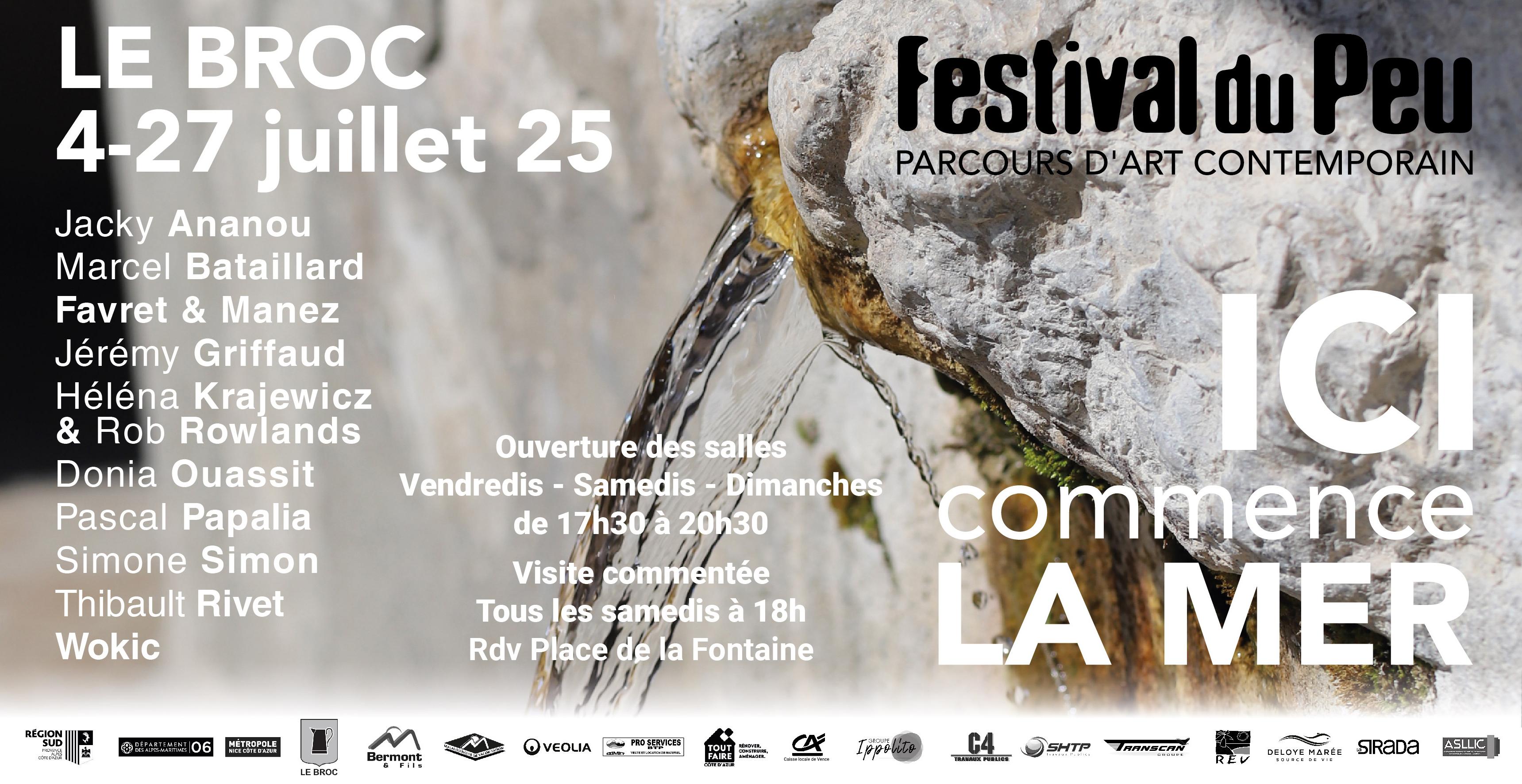 Festival du Peu du 4 au 27 juillet 2025 Festival du Peu 2025 au Broc : un parcours artistique à découvrir en famille