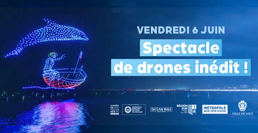 sortie famille Nice spectacle drones gratuit week-end du 6 juin 2025 Spectacle de drones gratuit à Nice - Vendredi 6 juin 2025