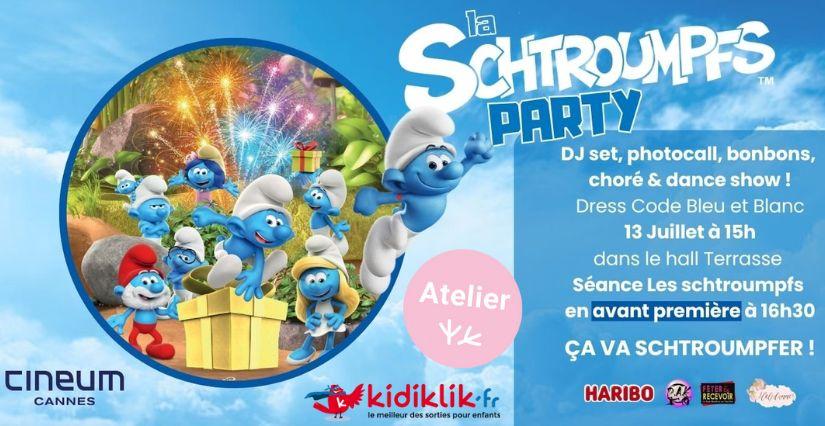 Schtroumpf party au CINEUM Cannes et CINEPLANET Antibes
