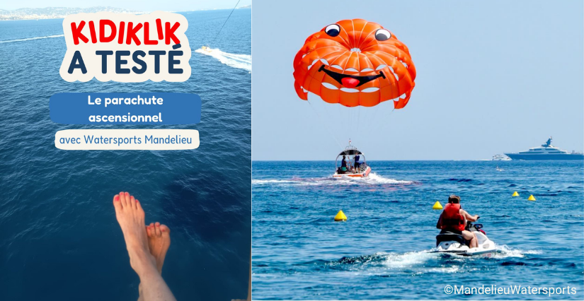 Parachute ascensionnel en famille avec Mandelieu Watersports 