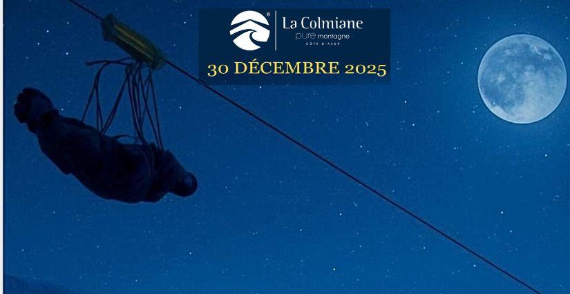 Tyrolienne géante : vol de nuit