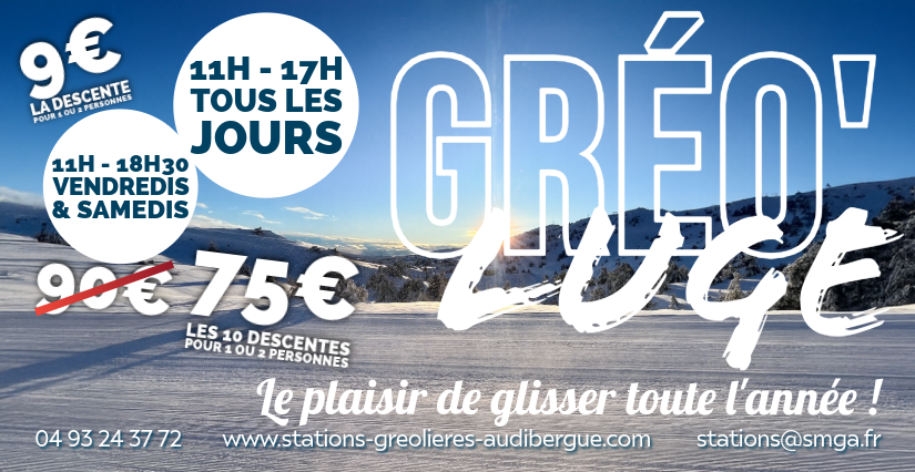 Gréo'luge, la luge " 4 saisons" de Gréolières-les-Neiges