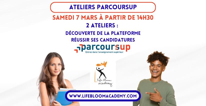 Ateliers Parcoursup gratuit pour finaliser vos candidatures, avec Life Bloom Academy à Cagnes-sur-Mer