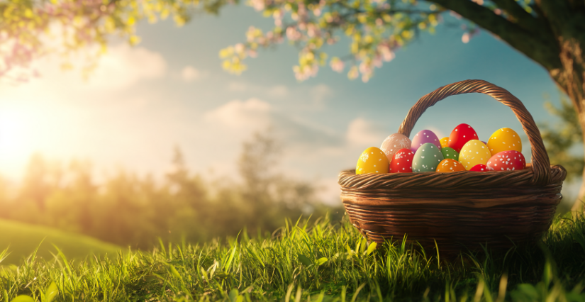 Chasse aux oeufs pour les enfants au Castellas