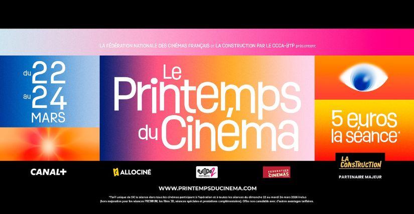 Printemps du Cinéma 2026 : 3 jours à 5€ la séance