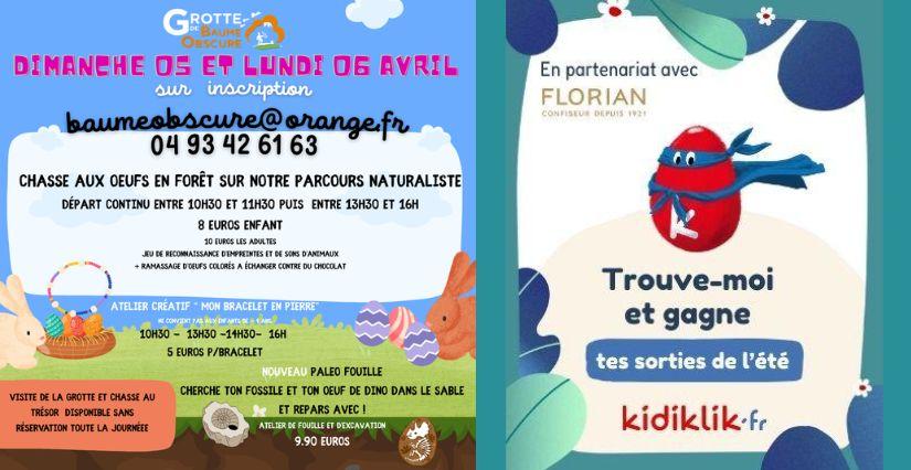 Pâques en famille à la Grotte de Baume Obscure : chasses aux œufs et aventures nature Pâques en famille à la Grotte de Baume Obscure : chasses aux œufs et aventures nature