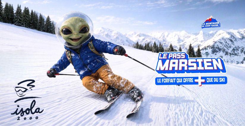 Ski de printemps à Isola 2000 : profitez du Pass Marsien avec des réductions pour toute la famille