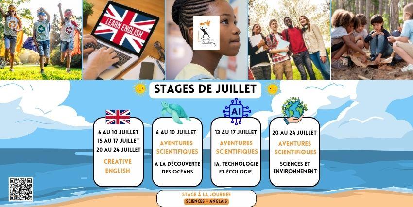 Stages de juillet avec la Life Bloom Academy