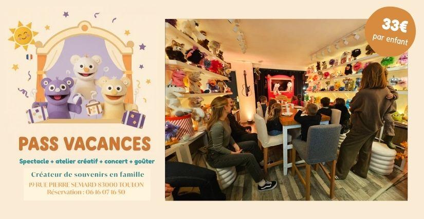 Pass Vacances à La Maison des Marionnettes : spectacle, atelier et goûter à Toulon