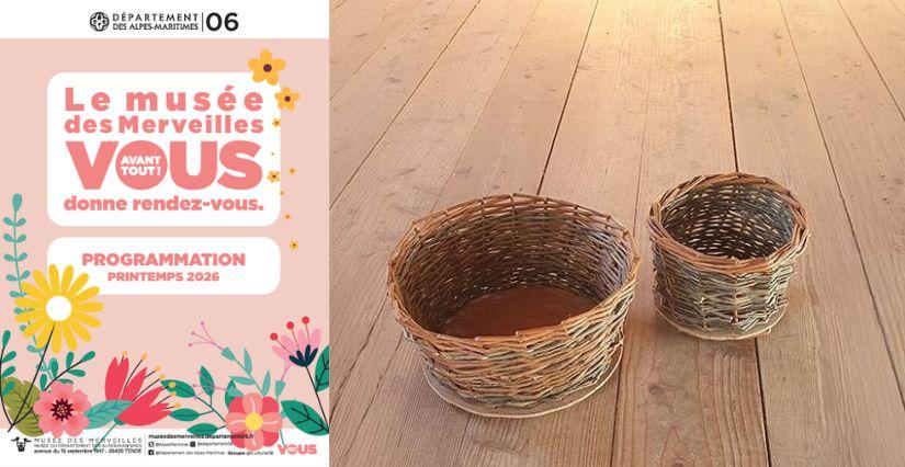 Musée des Merveilles : atelier vannerie en famille