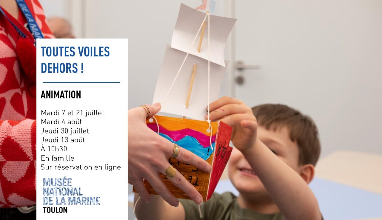 Visite-atelier, "Toutes voiles dehors !"au Musée national de la Marine de Toulon
