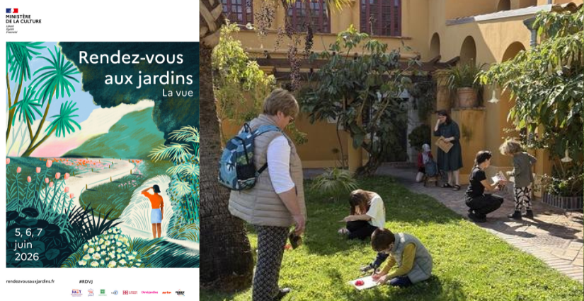 Visite-atelier famille : création contemporaine et botanique pour les Rendez-vous aux jardins 2026 au Jardin botanique Val Rahmeh-Menton