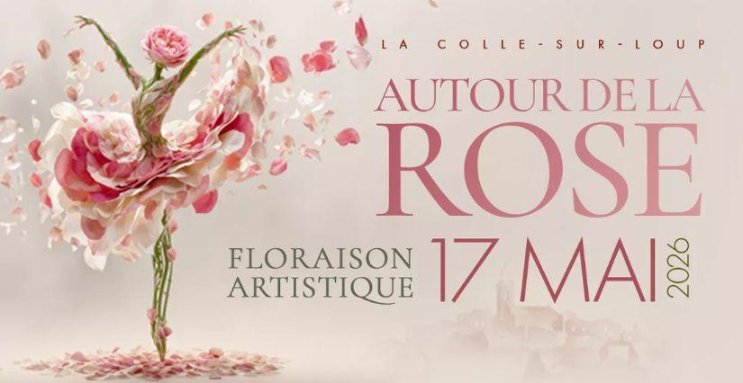 Autour de la rose à la Colle-sur-Loup