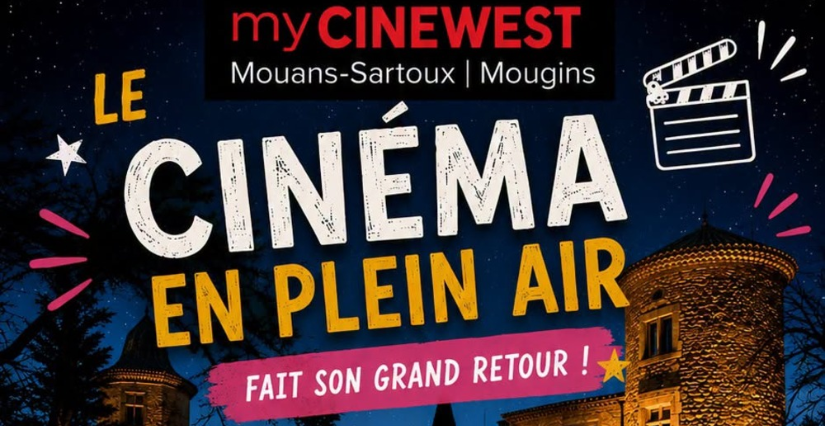 Cinéma plein air au château de Mouans-Sartoux