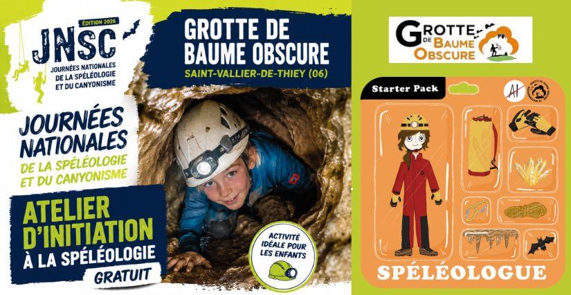 Initiation gratuite à la spéléologie en famille à la Grotte de Baume Obscure
