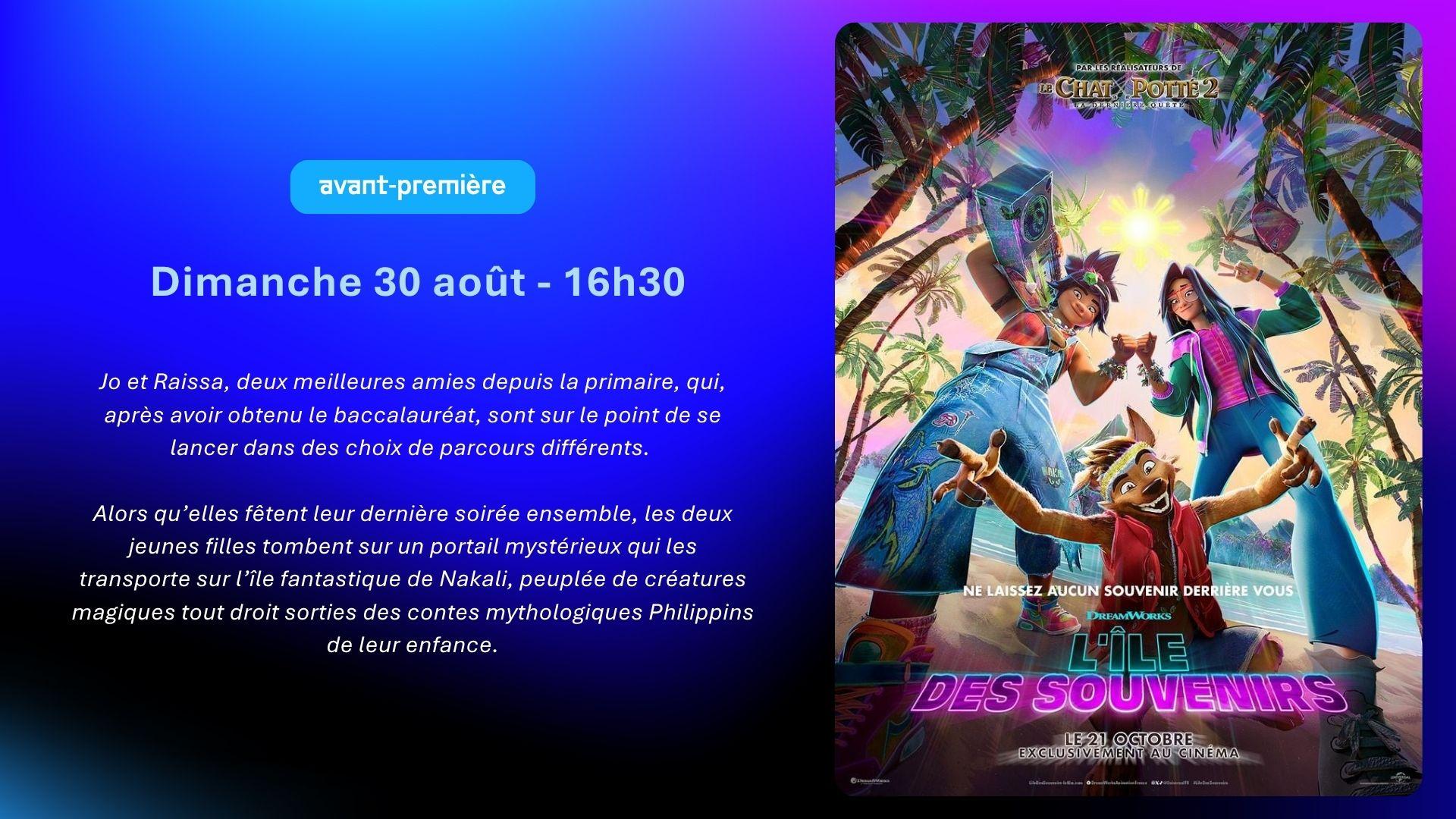 L’Île des souvenirs : l’avant-première du nouveau film DreamWorks au Cinéum Cannes