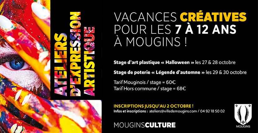 vacances toussaint stages creatifs enfants mougins Vacances de la Toussaint à Mougins : stages créatifs pour enfants à Scène 55