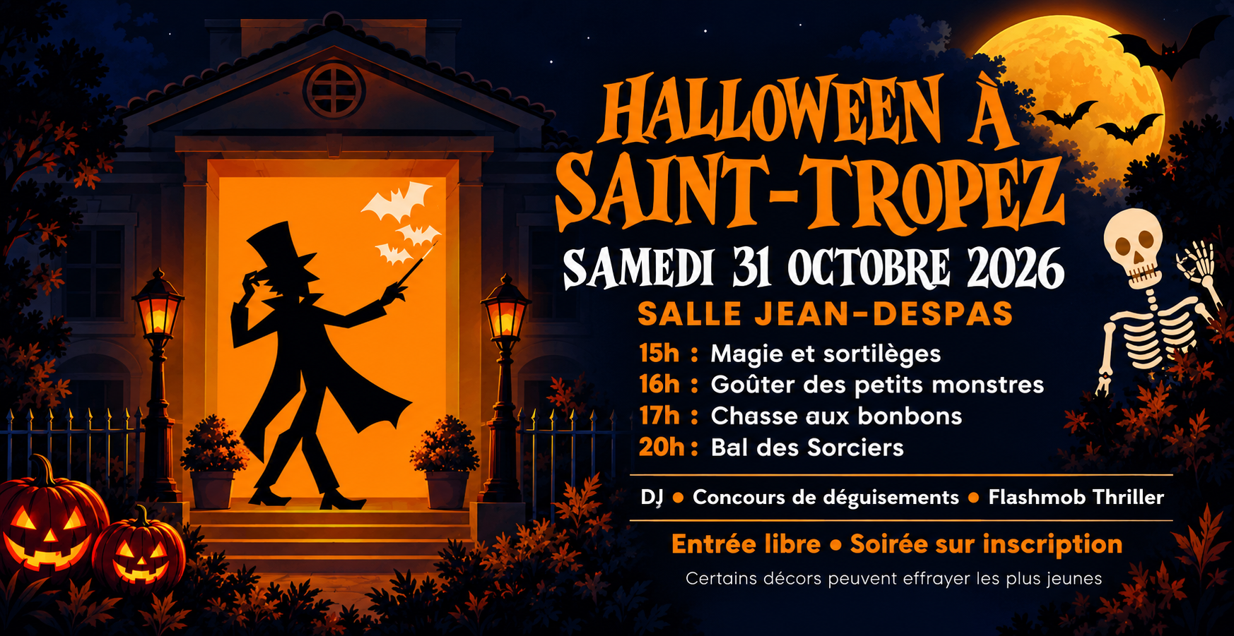 Halloween à Saint-Tropez : magie, chasse aux bonbons et Bal des Sorciers