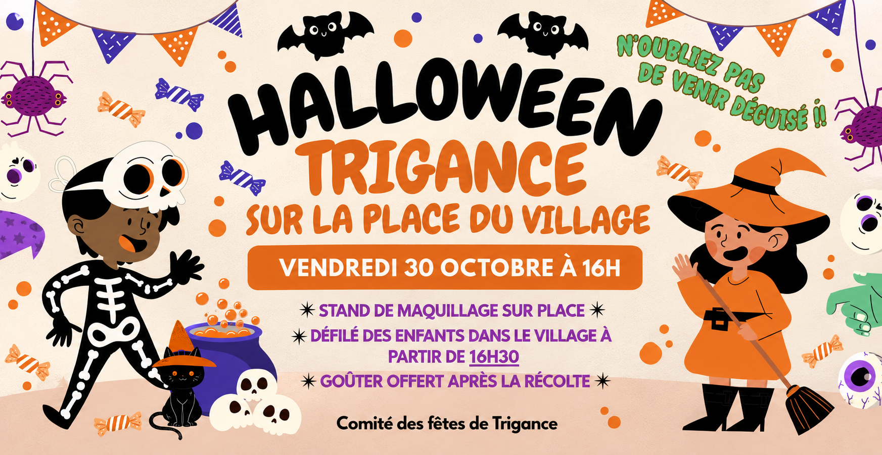 Halloween à Trigance : maquillage, défilé et goûter en famille dans le Var