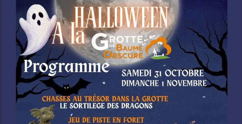 Halloween à la Grotte de Baume Obscure : chasse au trésor, ateliers et animations en famille