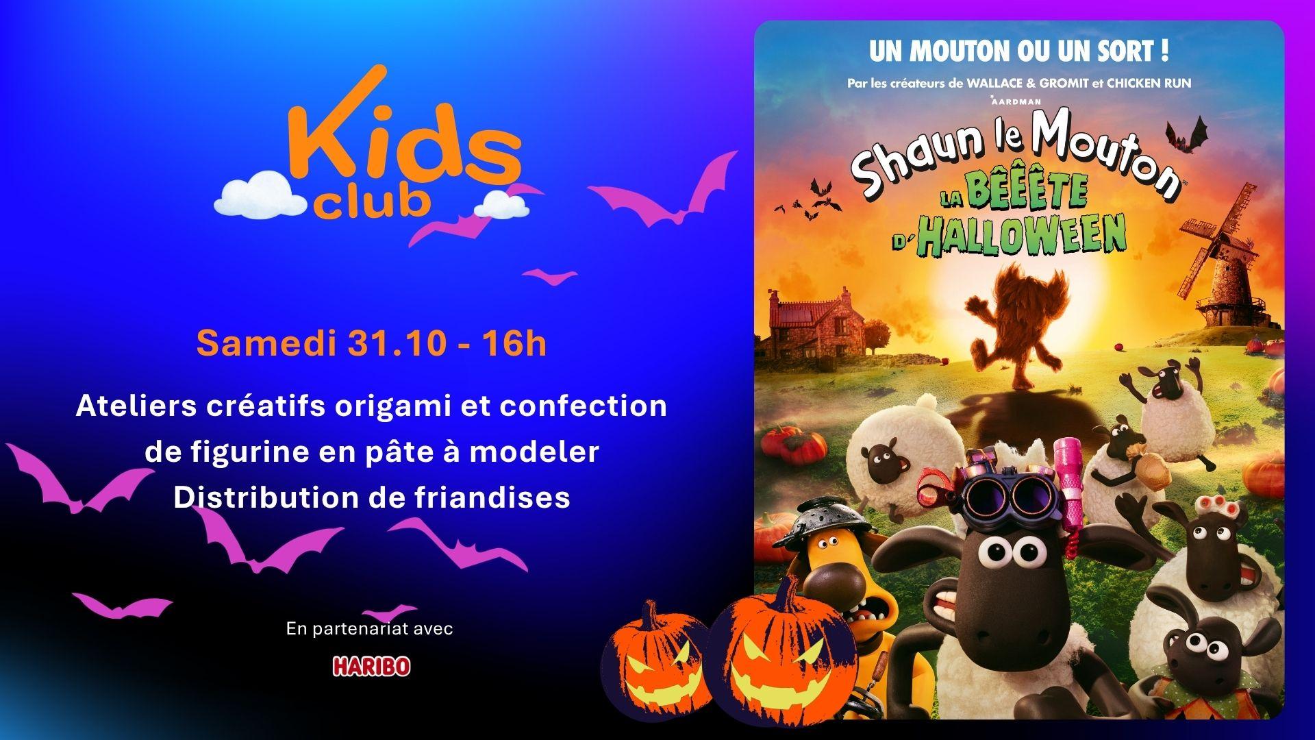 KIDS CLUB : Shaun le mouton fête Halloween au CINEUM Cannes !