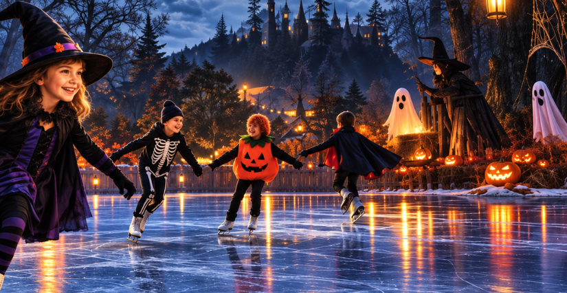 Halloween à la patinoire Jean Bouin à Nice : patinez déguisés en famille !