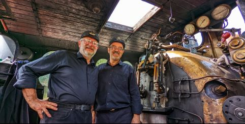 Voyage en train à vapeur en famille